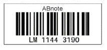 Standard Asset Label 43X16