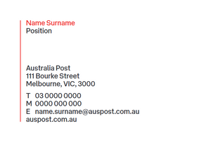 Australia Post Business Card