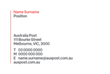Australia Post Business Card